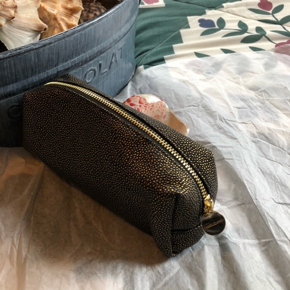 Cosmetic Bag, Gold & Black, Bare Minerals - Picture 3 of 10